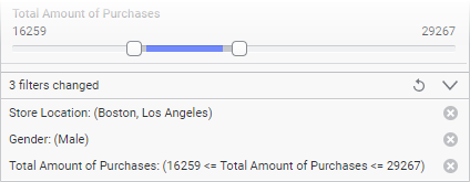 Info about filtered values in Filters panel