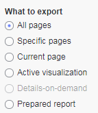 What to export