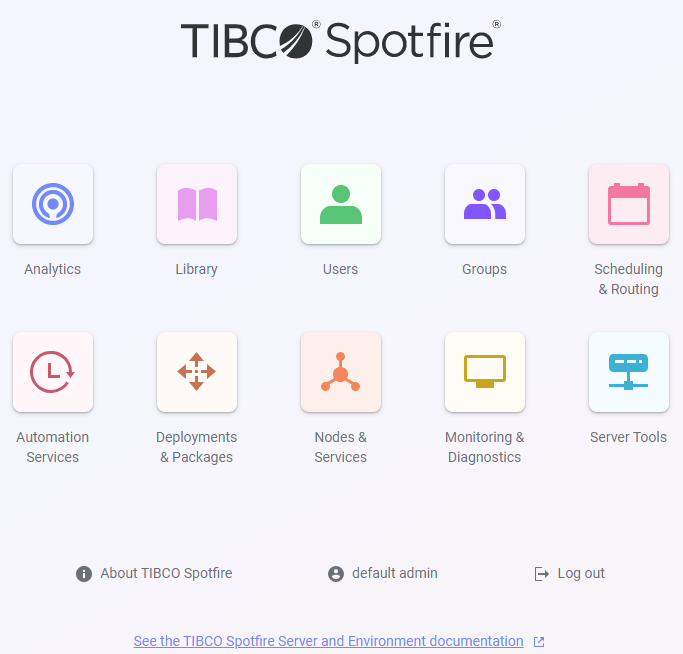 Administration interface introduction