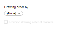 Adjusting the drawing order of markers