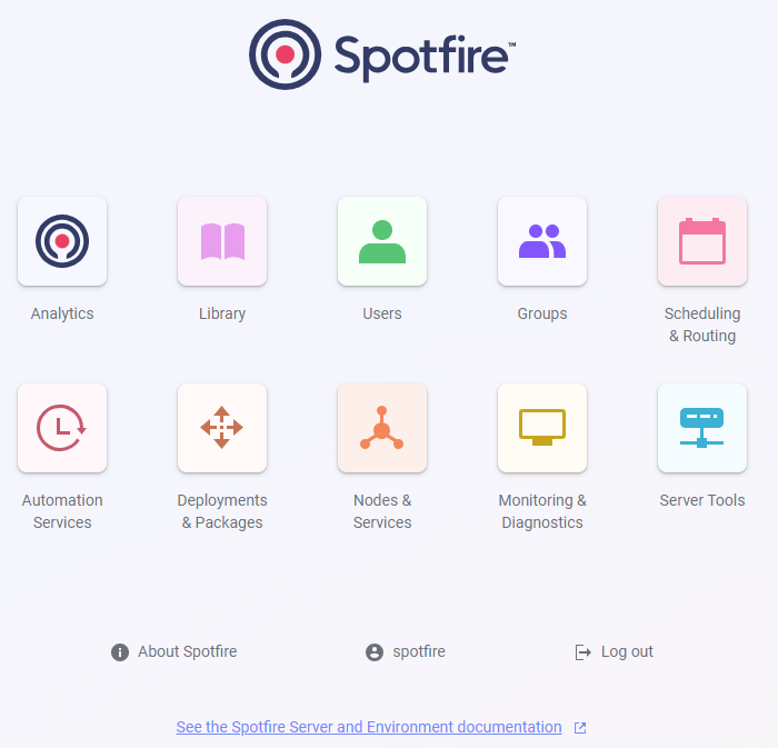 Server start page with 'Automation Services'