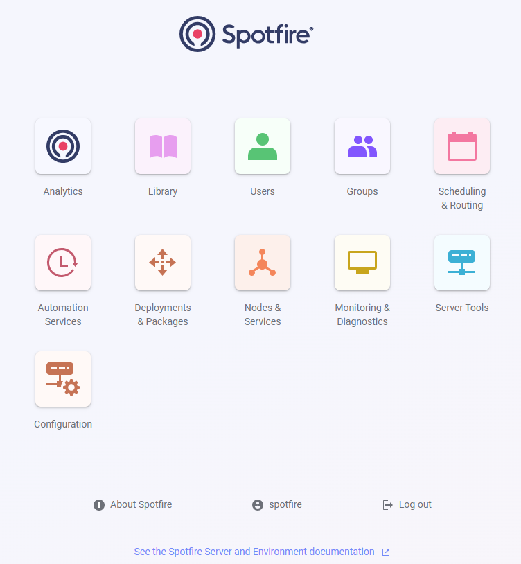 Server start page with 'Automation Services'