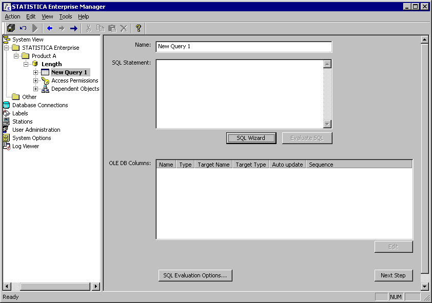 Example 4: Setting Up a Data Configuration