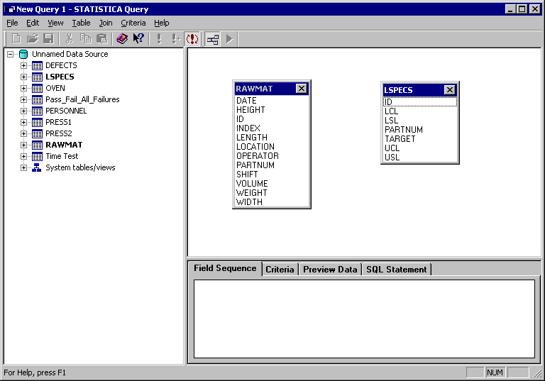 Example 4: Setting Up a Data Configuration