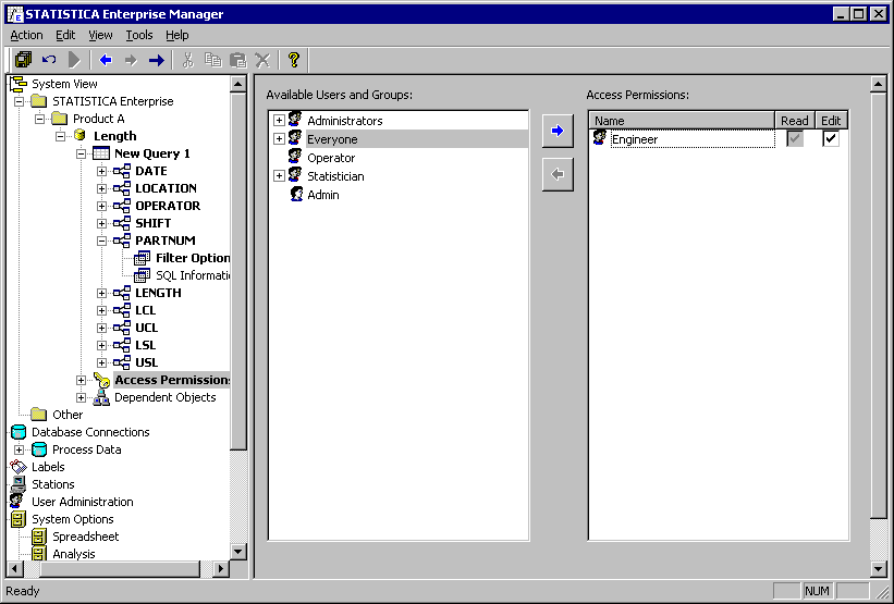 Example 4: Setting Up a Data Configuration