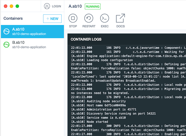 Docker container logging