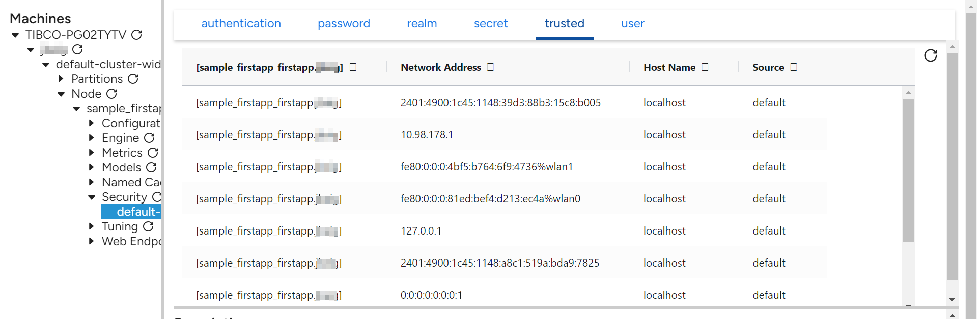 Trusted Hosts