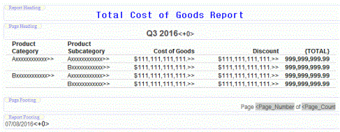 見出しと脚注を追加したレポートキャンバス