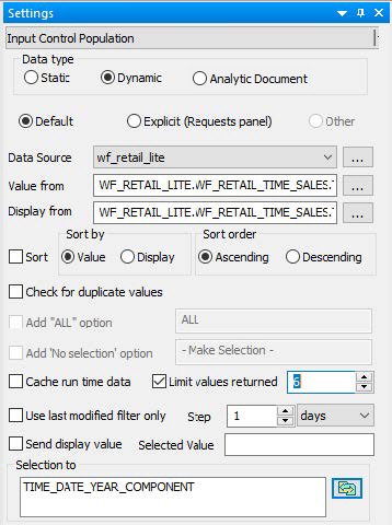 Settings panel with Limit values returned set to 6