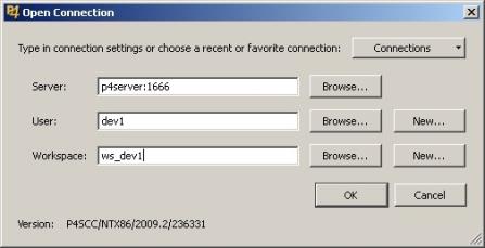 Open Connection dialog