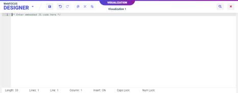 JavaScript text editor in Designer