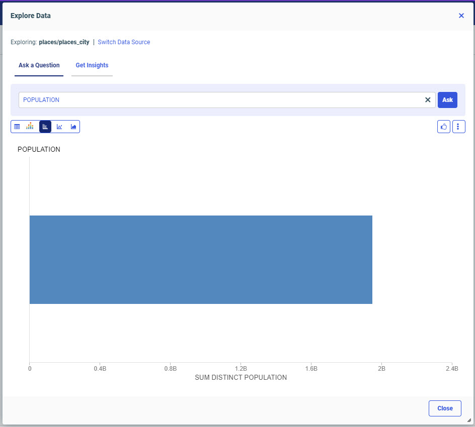 Explore Data Window