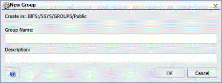New Group dialog box