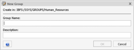 New Group dialog box