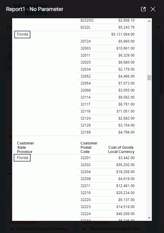 Report Library output