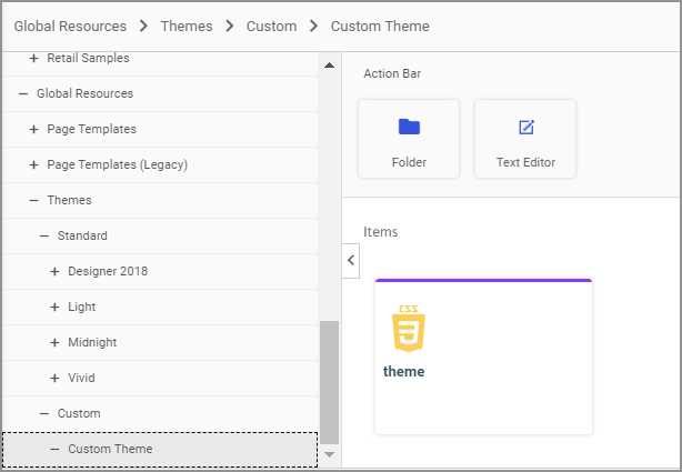 Global Resources folder heirarchy