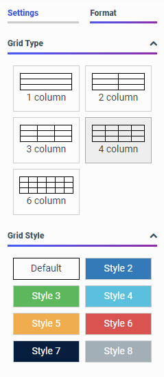 Format properties for Filter toolbar