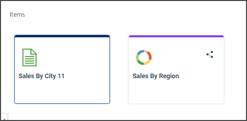 Shared and unshared resources as shown in the content area.