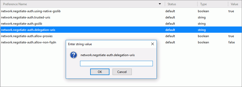 The network.negotiate-auth.delegation-uris entry