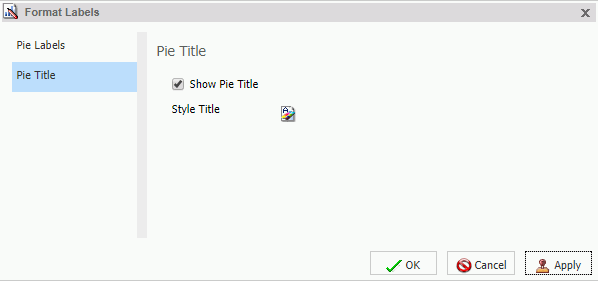 Format Labels Dialog Box Pie Title Tab