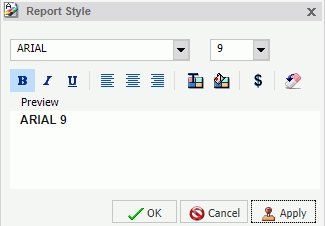 Style Dialog Box