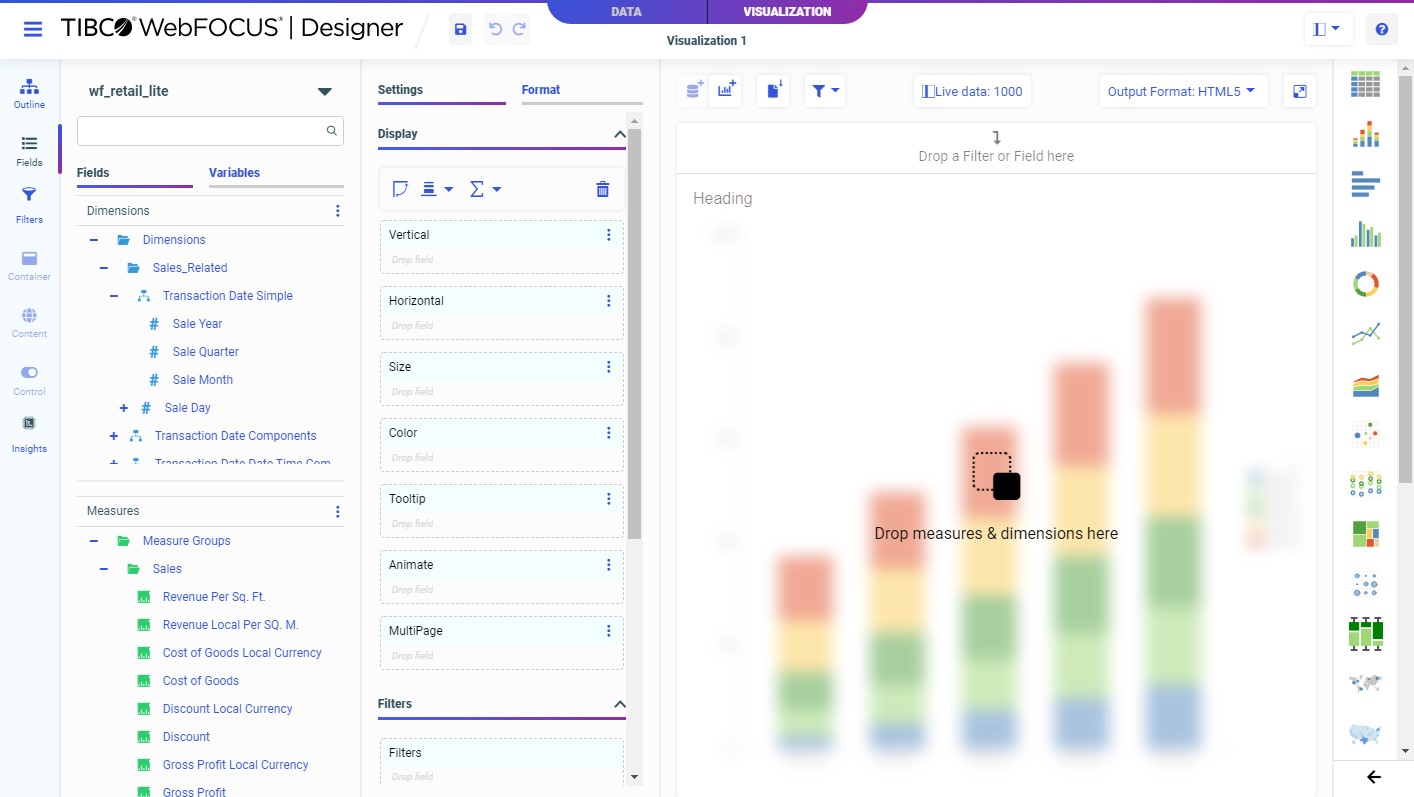 WebFOCUS Designer Interface