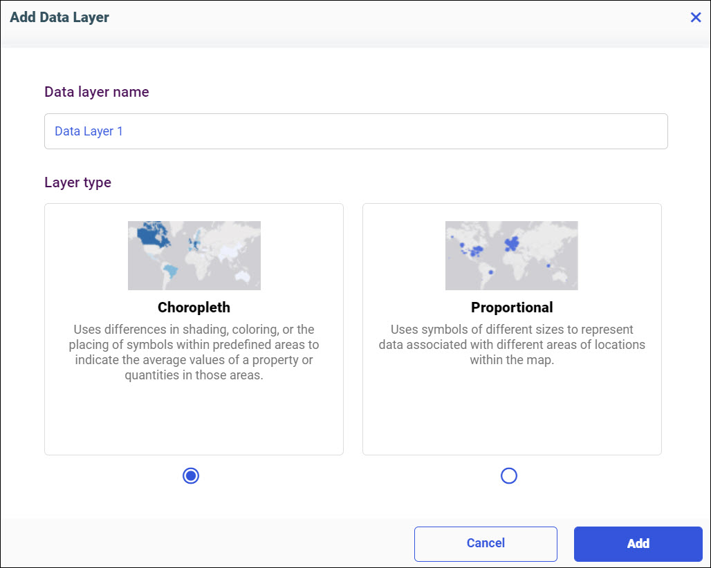 Add Data Layer dialog box