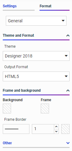 Format tab for a chart