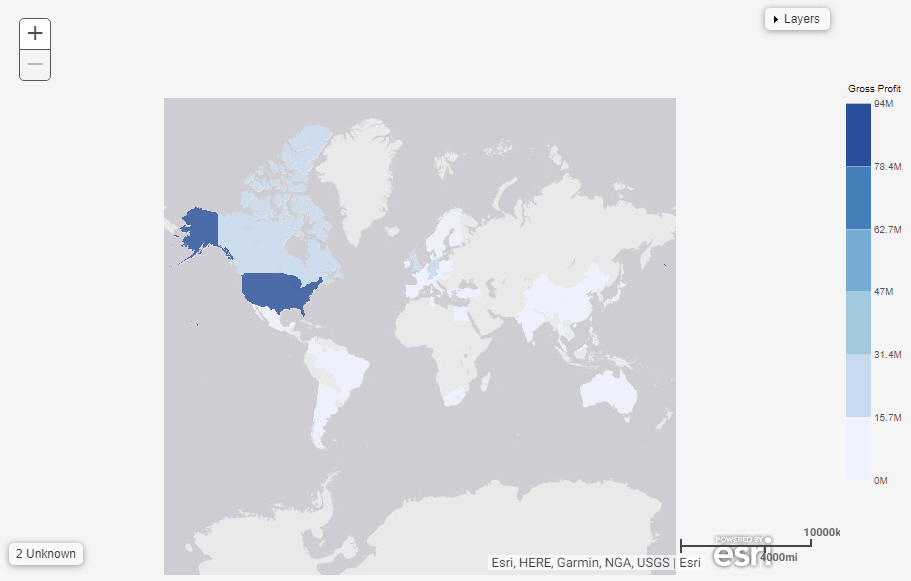 choropleth map