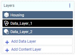 Layers list in multi-layer map ui