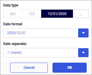 Date format options