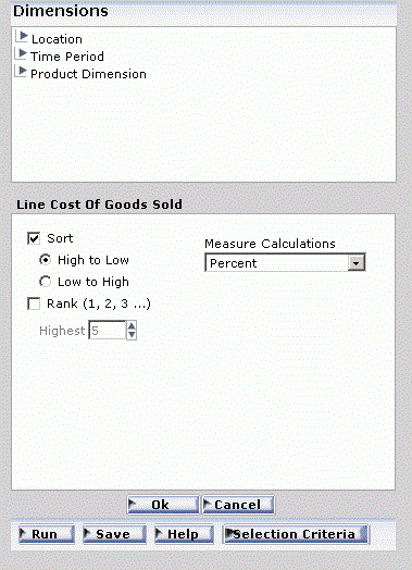 WebFOCUS OLAP Control Panel