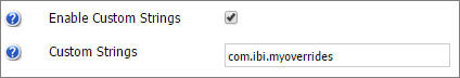 Enable custom strings example