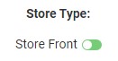 Toggle control with green color