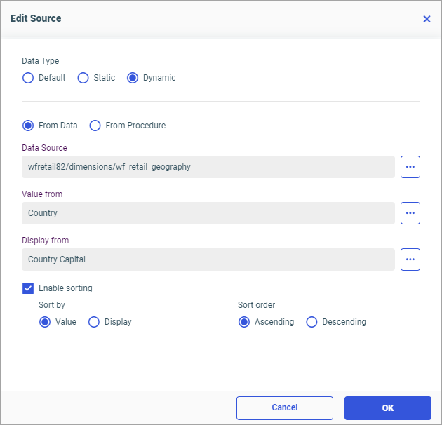 populating a filter from the wf_retail_geography synonym